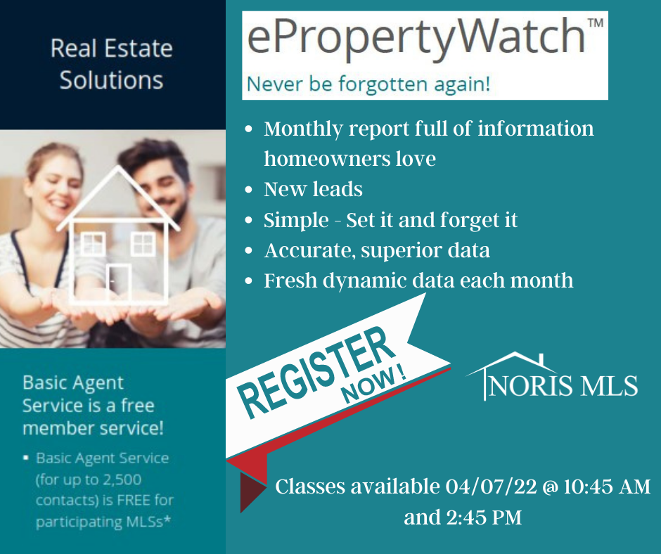 Register for upcoming property watch classes, more details below